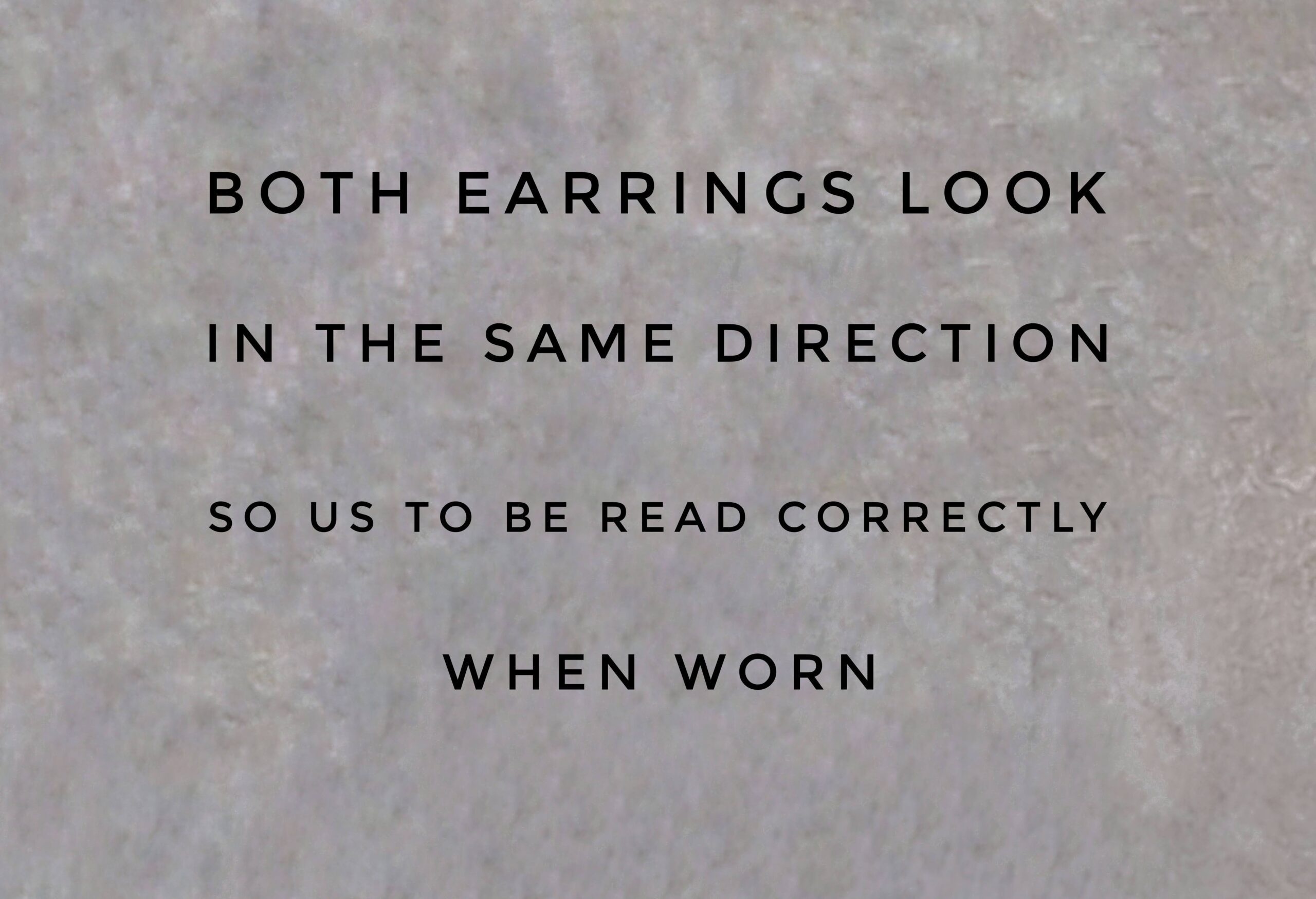 monogram earrings info